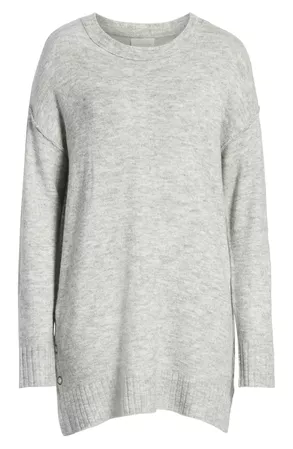 Caslon® Side Snap Tunic Sweater (Regular & Petite) | Nordstrom