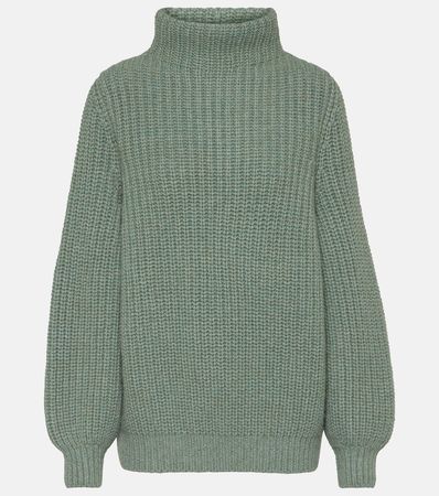 Darwin Cashmere Turtleneck Sweater in Green - Loro Piana | Mytheresa