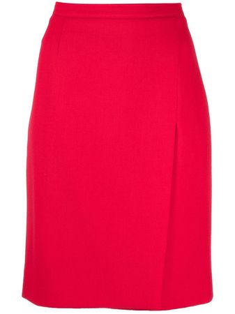 Chanel Pre-Owned 1980s side-slit Pencil Skirt - Farfetch
