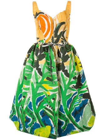 Marni Midi Dress With Tropical Print - Farfetch