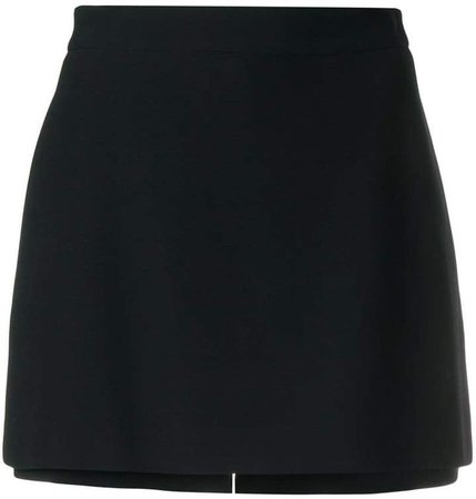 layered mini skirt