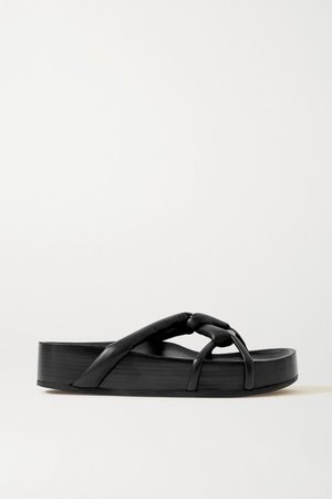 Leather Sandals - Black