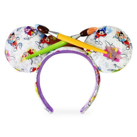 Disney Ink & Paint Ear Headband with Paintbrush Bow | shopDisney