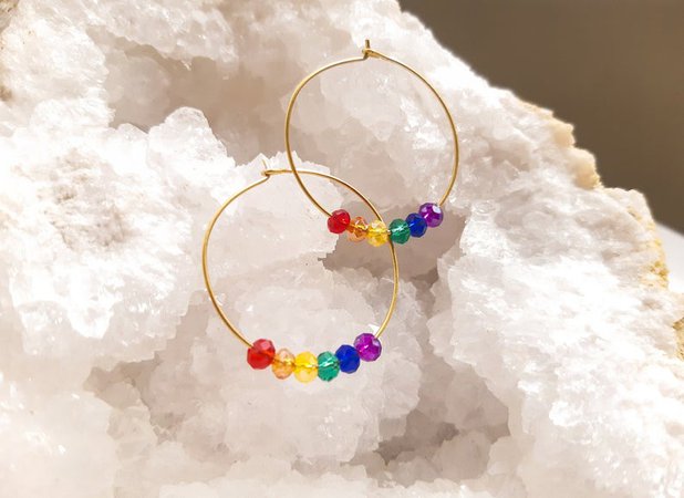 LGBTQ Earrings Pride Earrings Pride Rainbow Earrings LGBT | Etsy