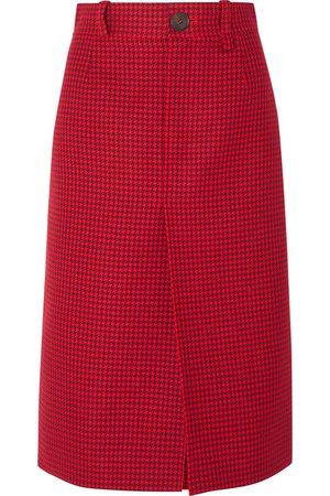 Balenciaga | Houndstooth wool skirt | NET-A-PORTER.COM