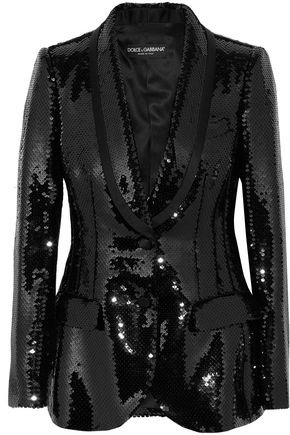 Sequined satin blazer | DOLCE & GABBANA | Sale up to 70% off | THE OUTNET
