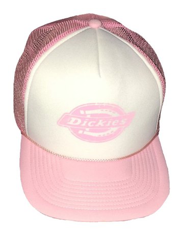 pink dickies y2k trucker hat