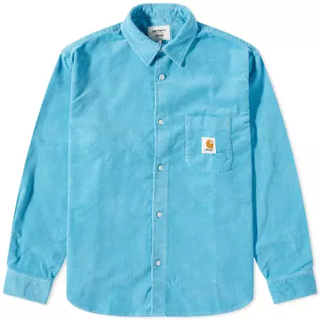 Awake NY x Carhartt WIP Collared Shirt Blue | END. (US)