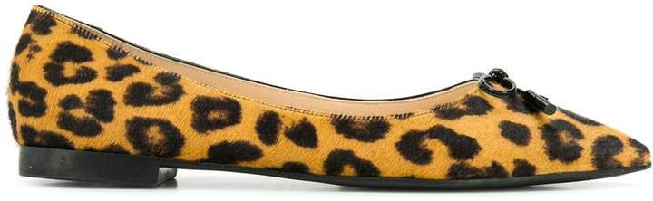 leopard pattern ballerinas