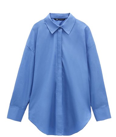 blue Zara shirt