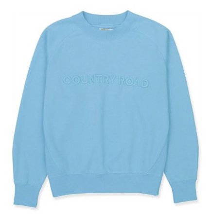 CR blue sweater