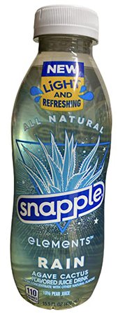 Amazon.com : Snapple Elements Rain Agave Cactus Juice Drink, 15.9 Fl Oz Recycled Plastic Bottle : Grocery & Gourmet Food