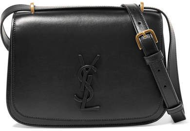 Spontini Leather Shoulder Bag - Black