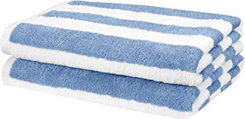 AmazonBasics Cabana Stripe Beach Towel - Pack of 2, Navy Blue: Amazon.ca: Home & Kitchen