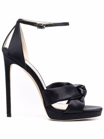 Shop Jimmy Choo Rosie satin 120mm sandals with Express Delivery - FARFETCH