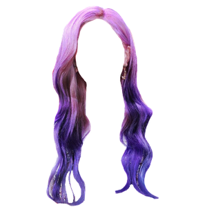 Pink Purple Blue Hair PNG