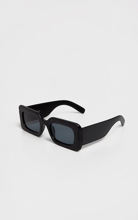 Black Oversized Square Frame Sunglasses | PrettyLittleThing