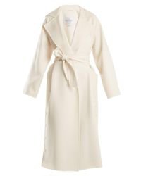 Max Mara Wool Alacre Coat in White - Lyst