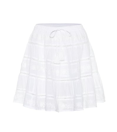 Anita embroidered cotton miniskirt