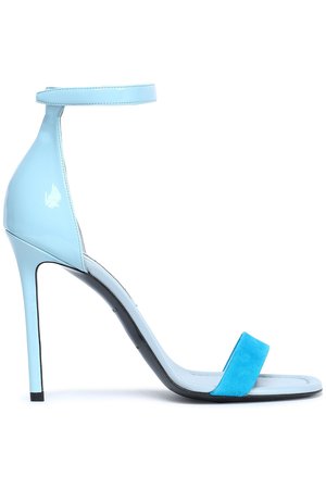 Light blue Two-tone suede and patent-leather sandals | Sale up to 70% off | THE OUTNET | EMILIO PUCCI | THE OUTNET