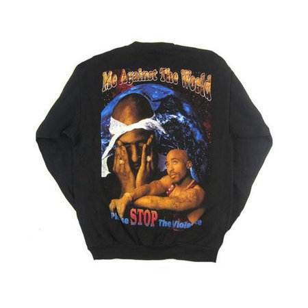 Léa Vous avez enregistré cette épingle sur My Polyvore Finds Vintage Tupac Shakur 2Pac All Eyes On Me Sweatshirt (€15.820)