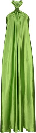 Amazon.com: LMSXCT Women's Sleeveless Cutout Halter Neck Satin Formal Dress Sexy Backless Pleated Wedding Guest Party Cocktail Maxi Dress : Sports & Outdoors