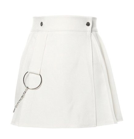 white skirt