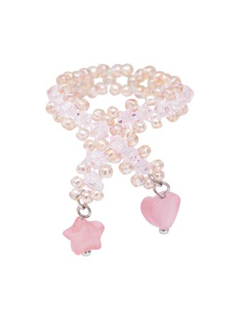 [Swingset스윙셋]X Beads Ring (Baby Pink)