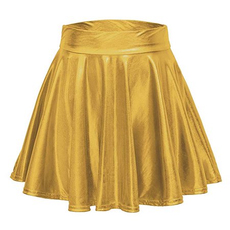 Gold Metallic skirt amazon