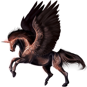 winged unicorn black and red - Google Search