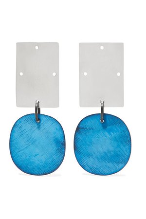 Annie Costello Brown | Overt silver and oxidized earrings | NET-A-PORTER.COM
