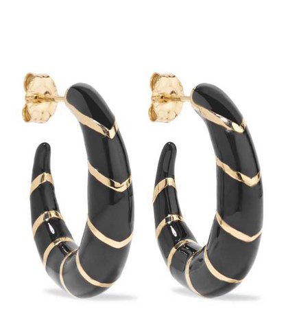 earrings black gold