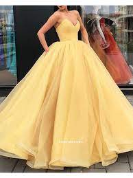 elegant yellow ball gown - Google Search