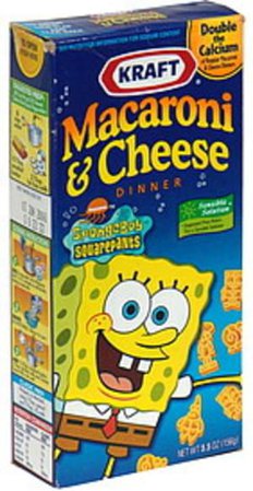 Kraft Spongebob Squarepants Macaroni & Cheese Dinner - 5.5 oz, Nutrition Information | Innit