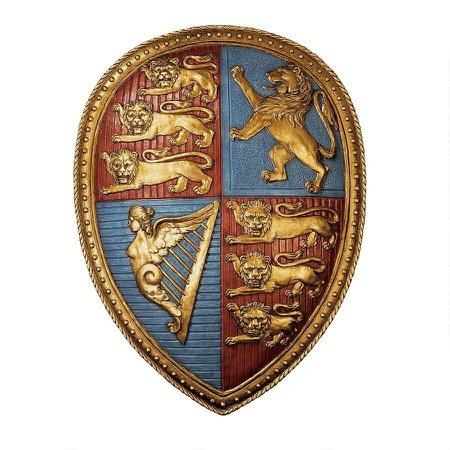 Armoiries royales de la reine Victoria, armoiries Battle Shield Sculpture | eBay