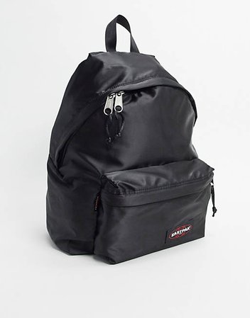 Eastpak padded backpack in satin black | ASOS