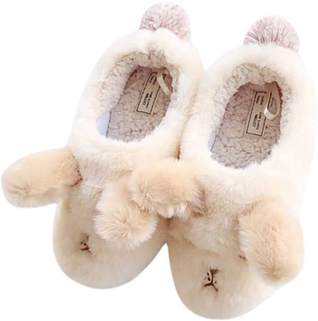 Amazon.com | Ladies Bedroom Slippers Christmas Shoes Plush Winter Warm Animal Soft Cute | Slippers