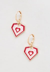 Super Heart Dangle Earrings | ModCloth