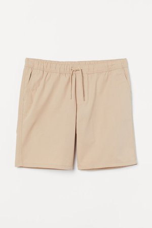 Cotton Shorts - Beige - Men | H&M US