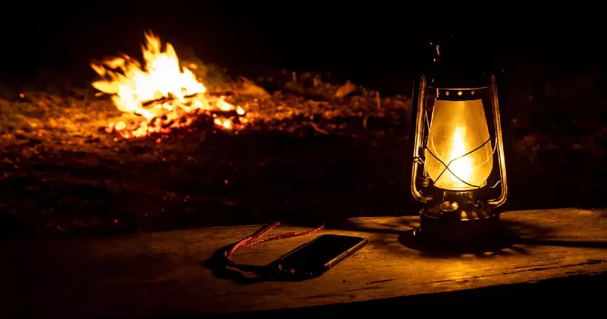 light lamp 💡 night aesthetic camping