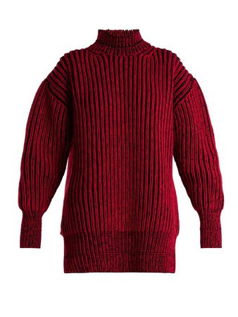 Pull en maille de laine vierge torsadée | Balenciaga | MATCHESFASHION.COM FR