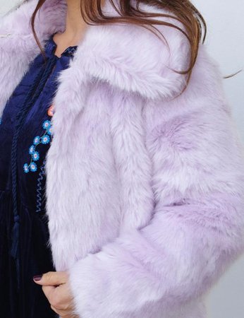 Light Purple Fur Coat