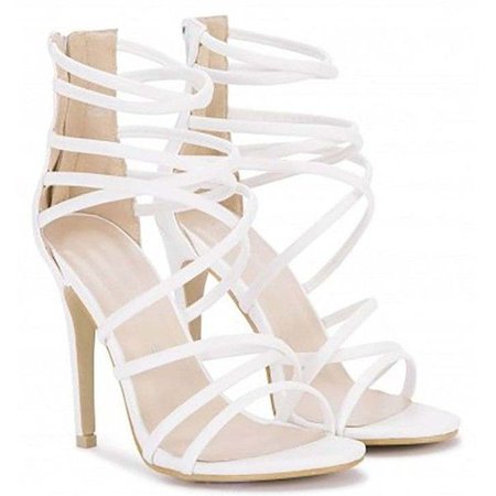 strappy white high heels - Google Search