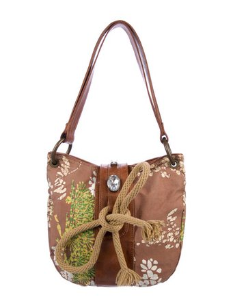 Marni Leather-Trimmed Canvas Shoulder Bag - Handbags - MAN88458 | The RealReal