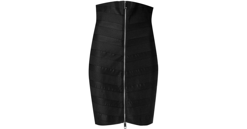 Burberry Stretch Zip-front Bandage Skirt