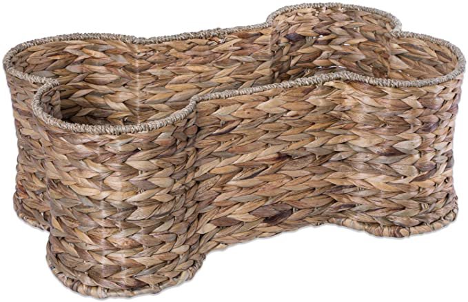 Pet Supplies : DII Bone Dry Small Hyacinth Bone Shape Storage Basket, 17.75x11x7.5", Pet Organizer Bin for Home Décor, Pet Toy, Blankets, Leashes and Food : Amazon.com