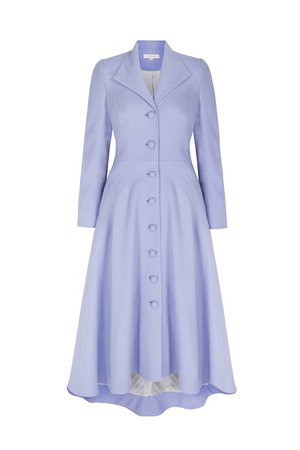 The-Hunter-wool-crepe-dress-coat-cornflower-blue-buy – Suzannah