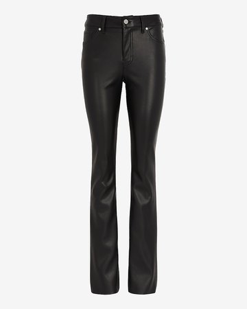 Express Mid Rise Faux Leather Skyscraper Pant, Express
