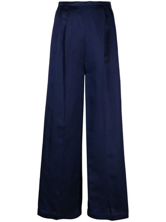 Semicouture Pleated Palazzo Trousers Ss20 | Farfetch.com