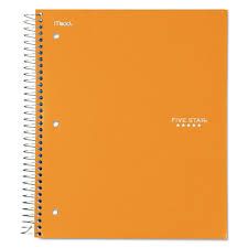 five star orange notebook - Google Search